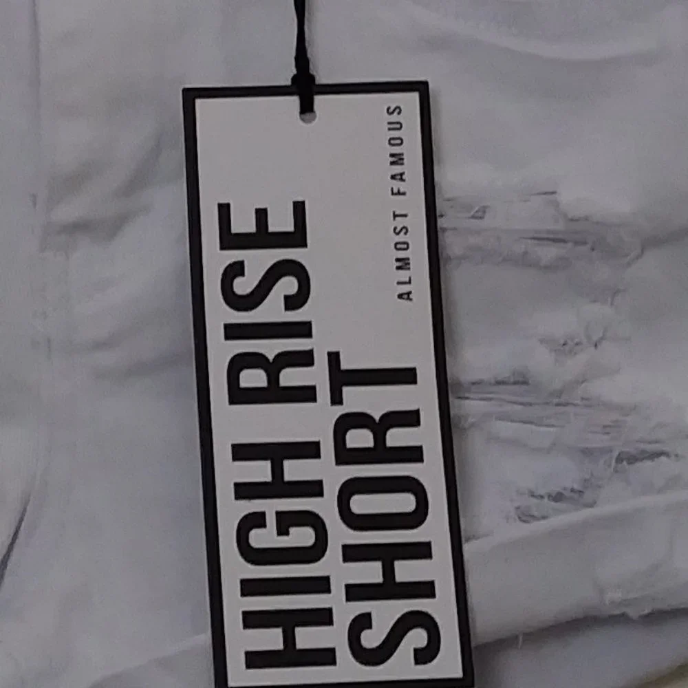 Almost Famous Distress Shorts Size 3 White - Picture 6 of 14